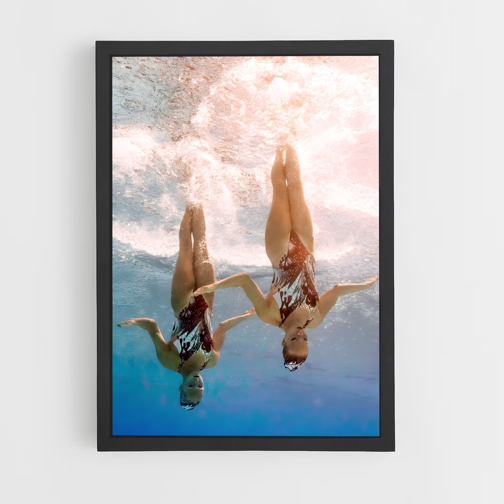Poster Synchronized de diving – affiche Plongeon synchronisé (vue 2)